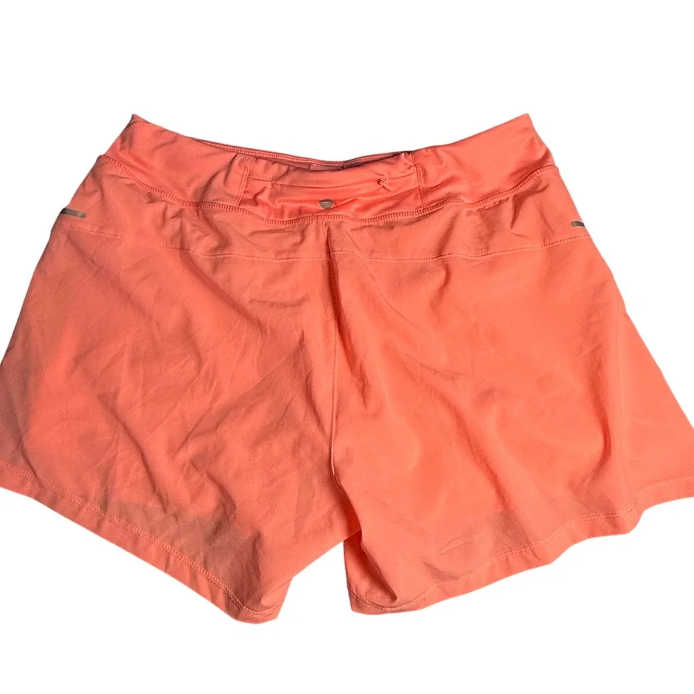 Avia Women's Running Shorts Medium Mystic Neon Coral Orange Liner‎ Reflective